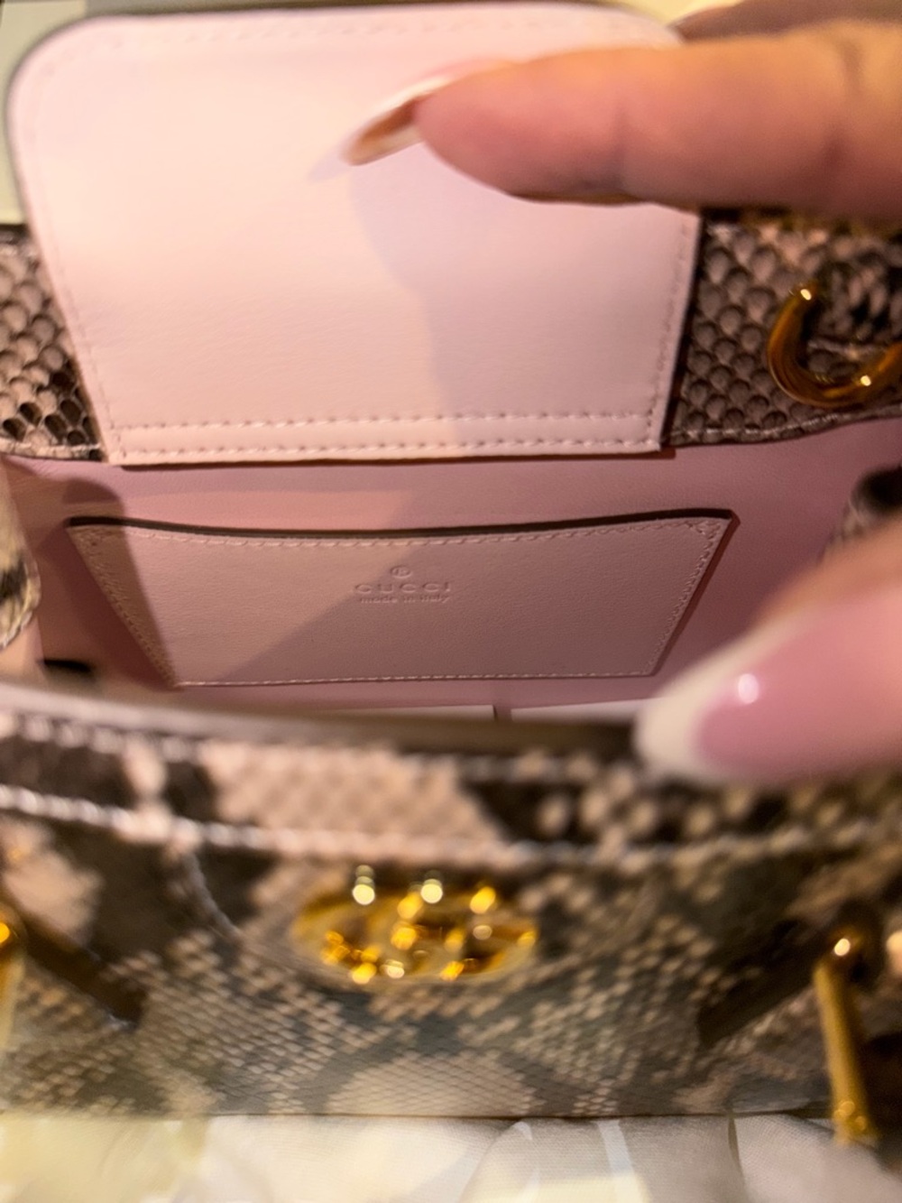 Gucci exotic Python Diana bag GHW BNIB - Picture 8 of 16